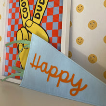 Load image into Gallery viewer, Large Custom Pennant - New Cursive Font