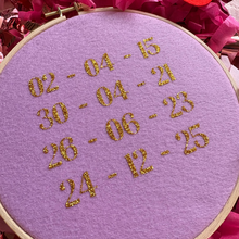 Load image into Gallery viewer, Special Dates Hoop