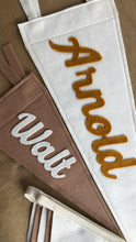 Load image into Gallery viewer, Large Custom Pennant - Cursive Font