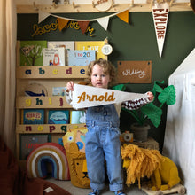 Load image into Gallery viewer, Large Custom Pennant - Cursive Font