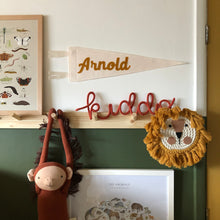 Load image into Gallery viewer, Large Custom Pennant - Cursive Font