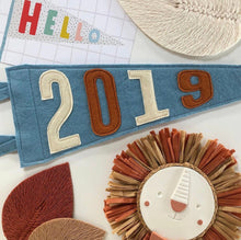 Load image into Gallery viewer, Large Birth Year Pennant