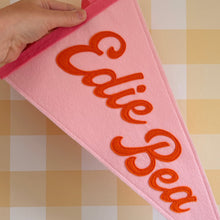 Load image into Gallery viewer, Large Custom Pennant - Vintage Font
