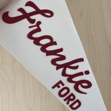 Load image into Gallery viewer, Extra Large Custom Name Pennant Flag
