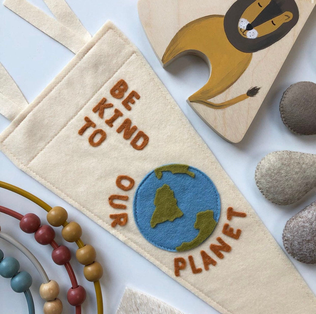 'Be Kind to Our Planet' Pennant