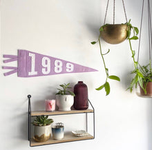 Load image into Gallery viewer, Large Birth Year Pennant
